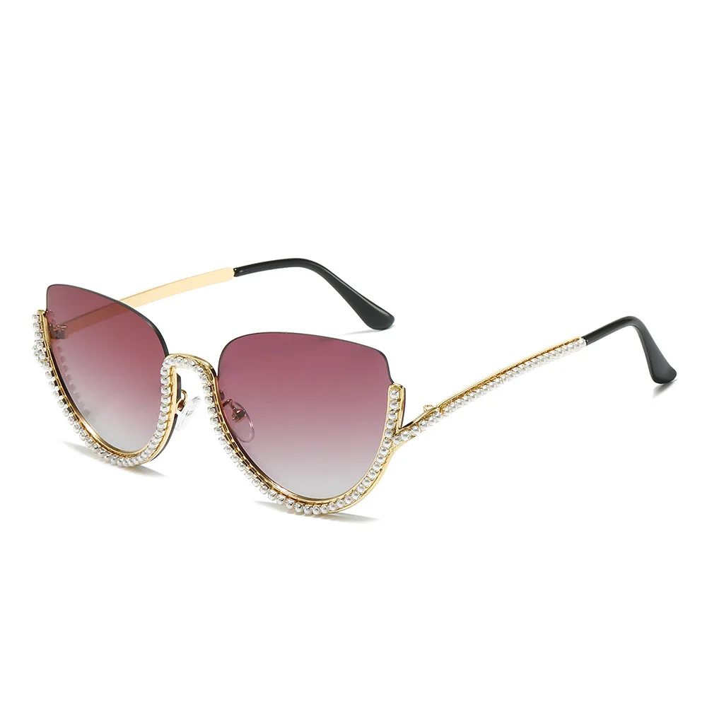 Women Oversized Diamond Sunglasses Fashion Cat Eye Half Frame Rhinestone Sunglasses Jeweled Frame Costume Party UV400 Eyewear
Women Oversized Diamond Sunglasses Fashion Cat Eye Half Frame Rhinestone Sunglasses Jeweled Frame Costume Party UV400 Eyewear