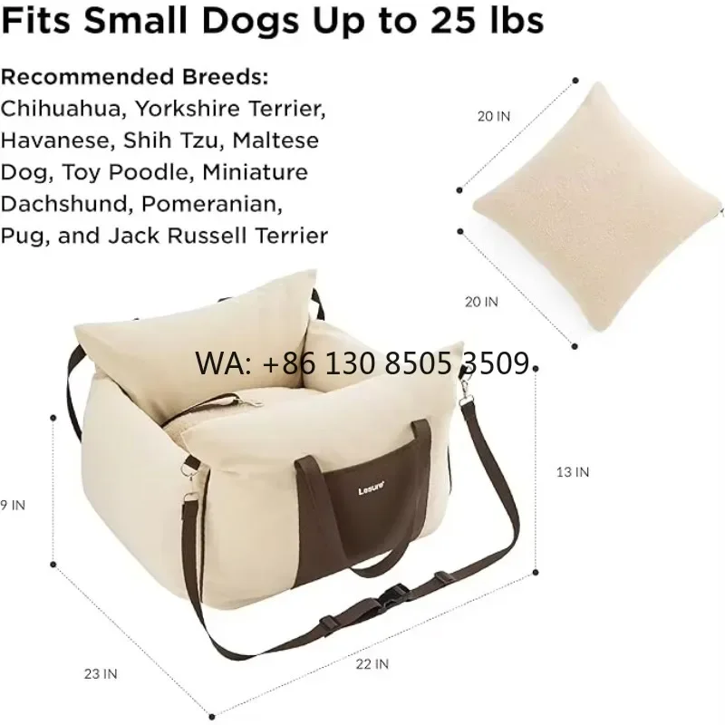 Small Dog Car Seat for Small Dogs - Dog Booster Seat for Car with Waterproof Bottom
Small Dog Car Seat for Small Dogs - Dog Booster Seat for Car with Waterproof Bottom