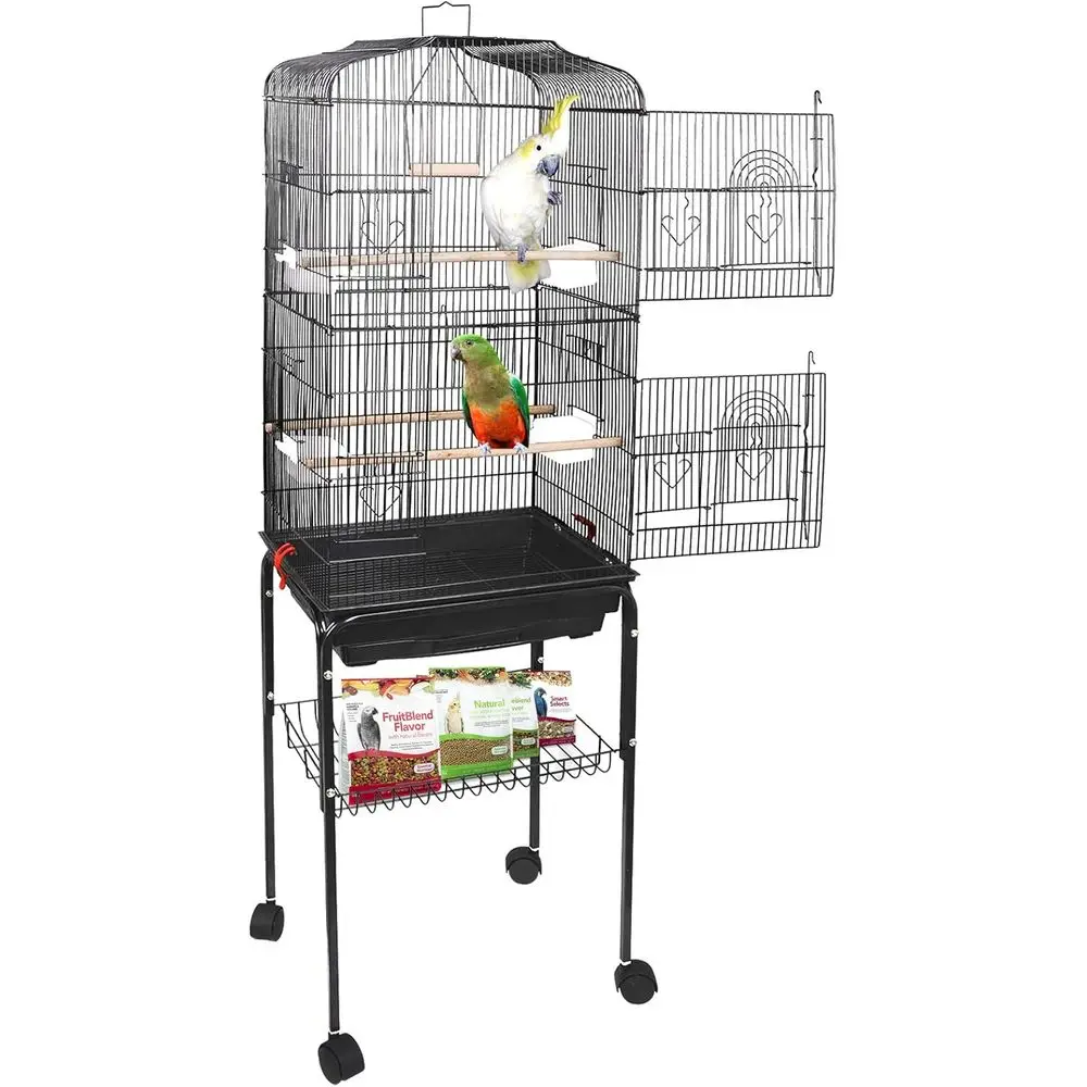 Большая кованая клетка для птиц на колесиках для средних птиц - идеально подходит для корелл, конуров, попугаев, волнистых попугайчиков, неразлучников.
Большая кованая клетка для птиц на колесиках для средних птиц - идеально подходит для корелл, конуров, попугаев, волнистых попугайчиков, неразлучников.