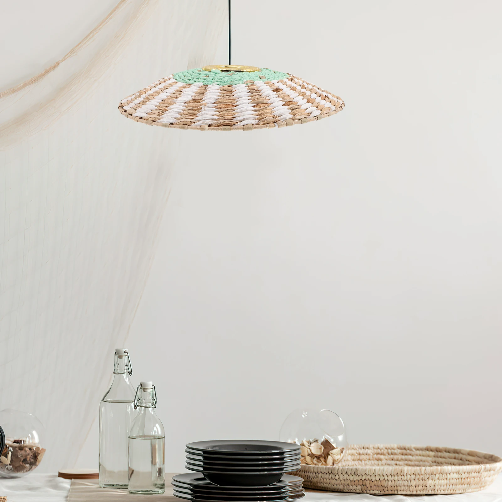 Paper Lampshade Chandelier Cover Green Rope Hanging Pendant Light Shades Weaving Design Bedroom Kitchen Cafe Decor
Paper Lampshade Chandelier Cover Green Rope Hanging Pendant Light Shades Weaving Design Bedroom Kitchen Cafe Decor