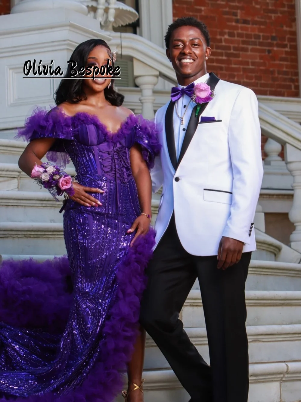 Romantic Purple Aso Ebi Prom Dress Beaded Rhinestones African Mermaid Wedding Party Gowns Split Tulle Ruched Train Customized
Romantic Purple Aso Ebi Prom Dress Beaded Rhinestones African Mermaid Wedding Party Gowns Split Tulle Ruched Train Customized