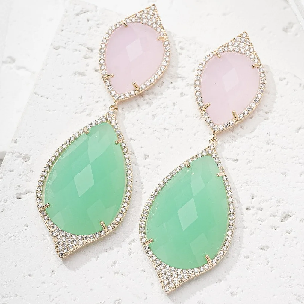 Luxury Naija Engagement Earrings For Women Wedding Party Indian Dubai Bridal Jewelry boucle d'oreille femme Gift
Luxury Naija Engagement Earrings For Women Wedding Party Indian Dubai Bridal Jewelry boucle d'oreille femme Gift