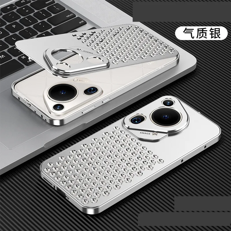 Luxury Metal Cooling Hollow Aluminum Phone Case For Huawei Pura 70 Ultra Pura 70 Pro Plus Heat Dissipation Cover Funda Pura 70
Luxury Metal Cooling Hollow Aluminum Phone Case For Huawei Pura 70 Ultra Pura 70 Pro Plus Heat Dissipation Cover Funda Pura 70