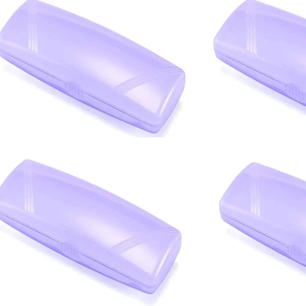 5pcs Portable Plastic Eyeglasses Box Anti-pressure Glasses Case Transparent Sunglasse Protectors for Man Woman (Purple)
5pcs Portable Plastic Eyeglasses Box Anti-pressure Glasses Case Transparent Sunglasse Protectors for Man Woman (Purple)