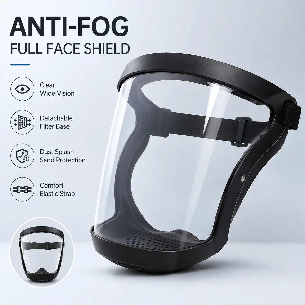 Multi-Scene Anti-Fog Protective Mask Dust Splash Resistant for Sports Cycling Work Grinding Weeding Mowing Outdoor Yard Work
Multi-Scene Anti-Fog Protective Mask Dust Splash Resistant for Sports Cycling Work Grinding Weeding Mowing Outdoor Yard Work