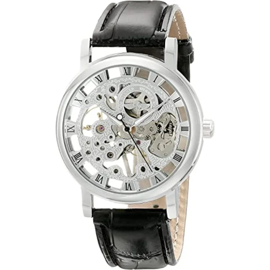 ShoppeWatch Manual Hand Wind Watch Steampunk Hand Wind Up Wrist Watch Men with Gears Exposed Skeleton See Through Mechanical Wa
ShoppeWatch Manual Hand Wind Watch Steampunk Hand Wind Up Wrist Watch Men with Gears Exposed Skeleton See Through Mechanical Wa