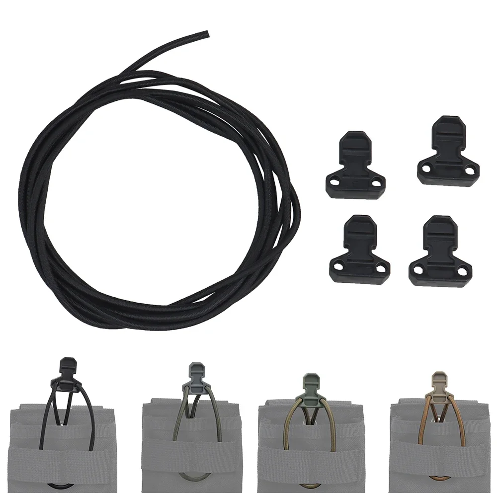 Tactical Magazine Elastic Bungee Shock Cord Retainer And Pull Tab Fast Draw Elastic Retention Straps For Open Top Mag Pouch Vest
Tactical Magazine Elastic Bungee Shock Cord Retainer And Pull Tab Fast Draw Elastic Retention Straps For Open Top Mag Pouch Vest