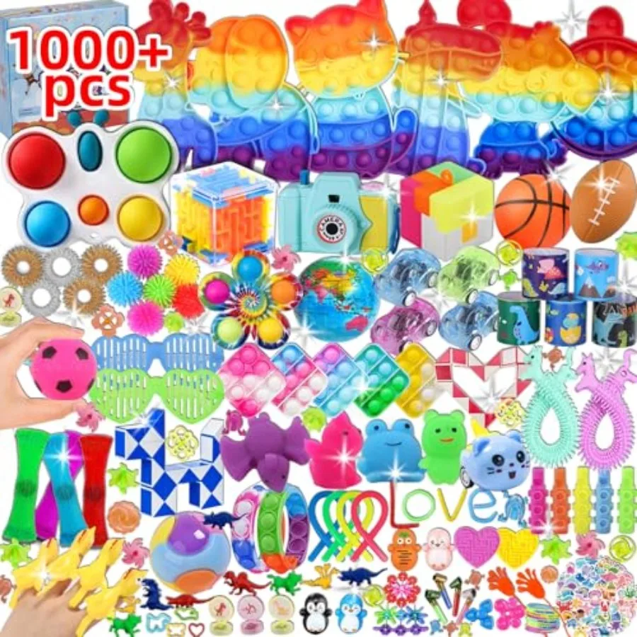 1000 Pcs Party Favors for,Fidget Toys Bulk, Birthday Gift Toys, Fidgets Stocking Stuffers, Treasure Box Birthday Party, Goodie
1000 Pcs Party Favors for,Fidget Toys Bulk, Birthday Gift Toys, Fidgets Stocking Stuffers, Treasure Box Birthday Party, Goodie