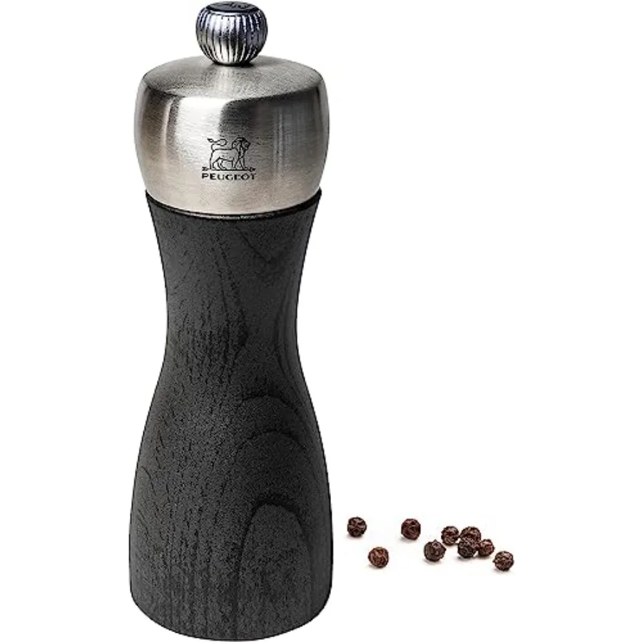 - - Fidji Manual Pepper Mill - Adjustable Grinder - Beechwood and Stainless Steel Graphite Finish 6 Inches
- - Fidji Manual Pepper Mill - Adjustable Grinder - Beechwood and Stainless Steel Graphite Finish 6 Inches