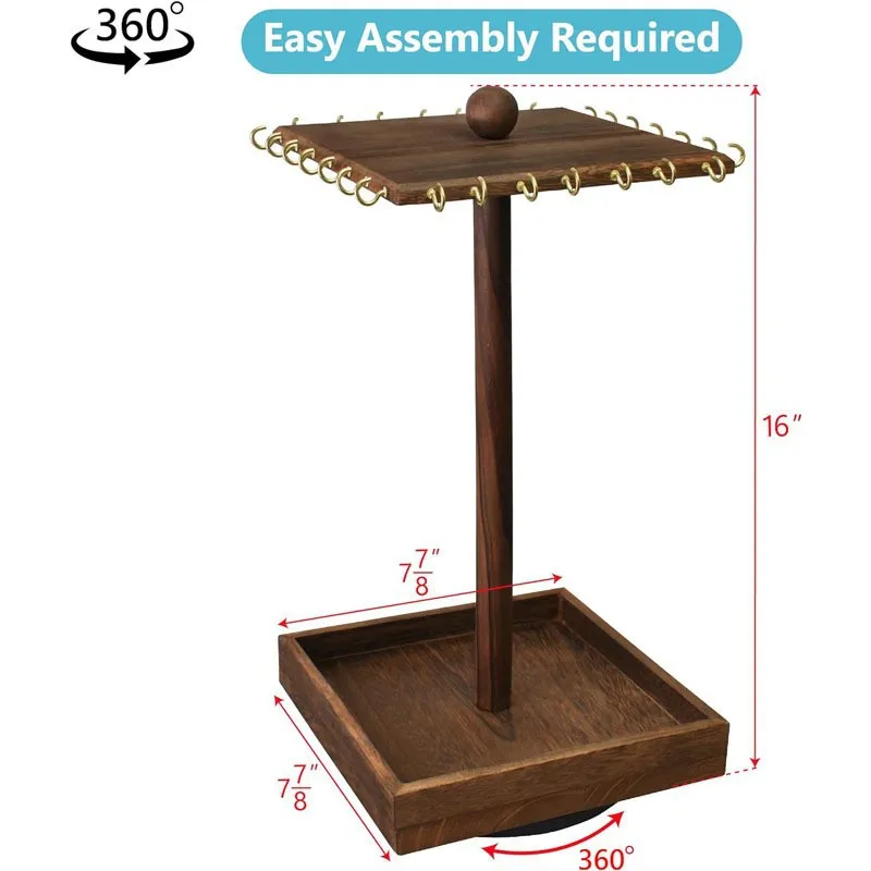 Custom Retro Wooden Jewelry Storage Rack Neclack Bracelet Organizer Rack Counter Display Stand Rotatable Jewelry Holder
Custom Retro Wooden Jewelry Storage Rack Neclack Bracelet Organizer Rack Counter Display Stand Rotatable Jewelry Holder