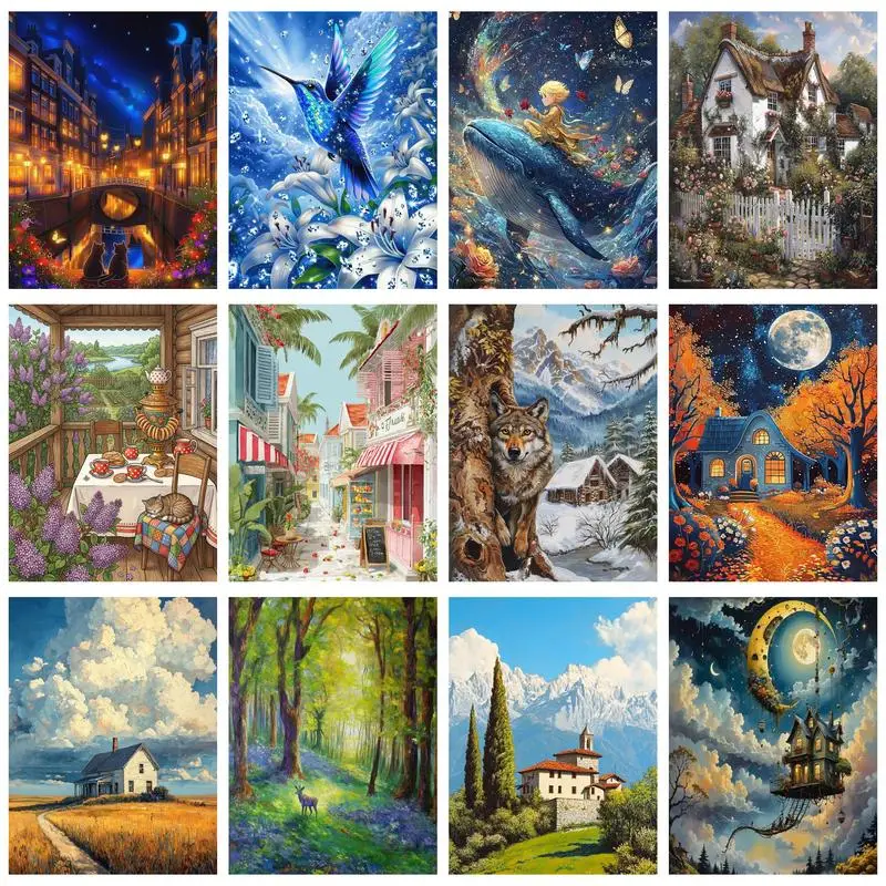 GATYZTORY Painting By Numbers Tree Landscape HandPainted Art Gift Drawing Canvas Home Decor 60x75cm DIY Frame
GATYZTORY Painting By Numbers Tree Landscape HandPainted Art Gift Drawing Canvas Home Decor 60x75cm DIY Frame