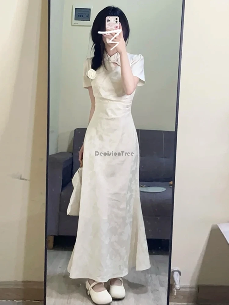 2025 chinese retro traditional style dress summer short sleeve stand collar cheongsam long slimming elegant women qipao dress
2025 chinese retro traditional style dress summer short sleeve stand collar cheongsam long slimming elegant women qipao dress