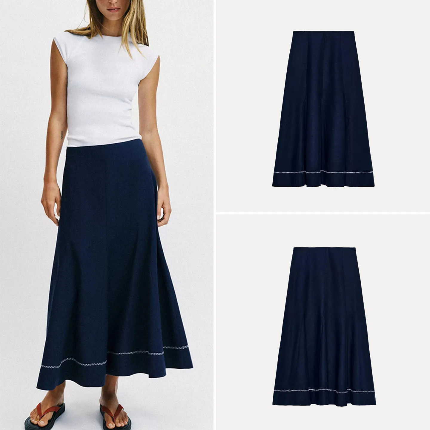 Casual Embroidered A-Line Skirt for Women Commute Fashion Summer New Arrival High Waist Standard Version Zadata Brand
Casual Embroidered A-Line Skirt for Women Commute Fashion Summer New Arrival High Waist Standard Version Zadata Brand