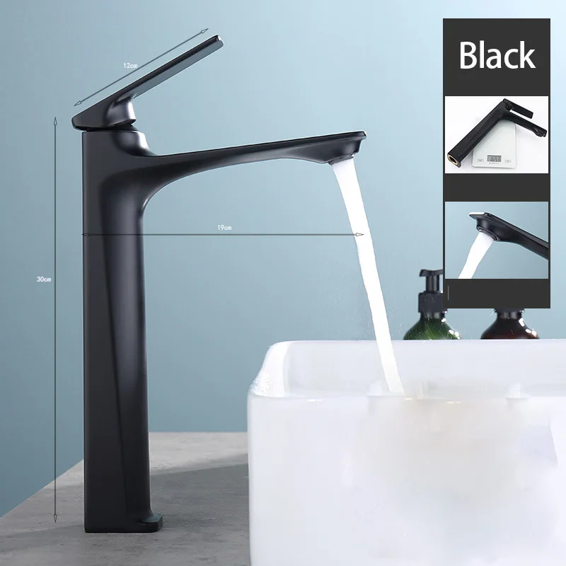 Modern Basin Vessel Sink Faucet Single Handle Tall Bathroom Faucet One Hole Modern Lavatory Vanity Basin Mixer Tap Black Chrome
Modern Basin Vessel Sink Faucet Single Handle Tall Bathroom Faucet One Hole Modern Lavatory Vanity Basin Mixer Tap Black Chrome
