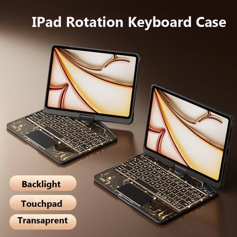 Чехол для iPad 11th Gen 10th 10.9" Air 5 4 2022 Pro 11 10.2 9th 8 7 Прозрачная акриловая клавиатура с подсветкой и двухтактным слотом для ручки
Чехол для iPad 11th Gen 10th 10.9" Air 5 4 2022 Pro 11 10.2 9th 8 7 Прозрачная акриловая клавиатура с подсветкой и двухтактным слотом для ручки
