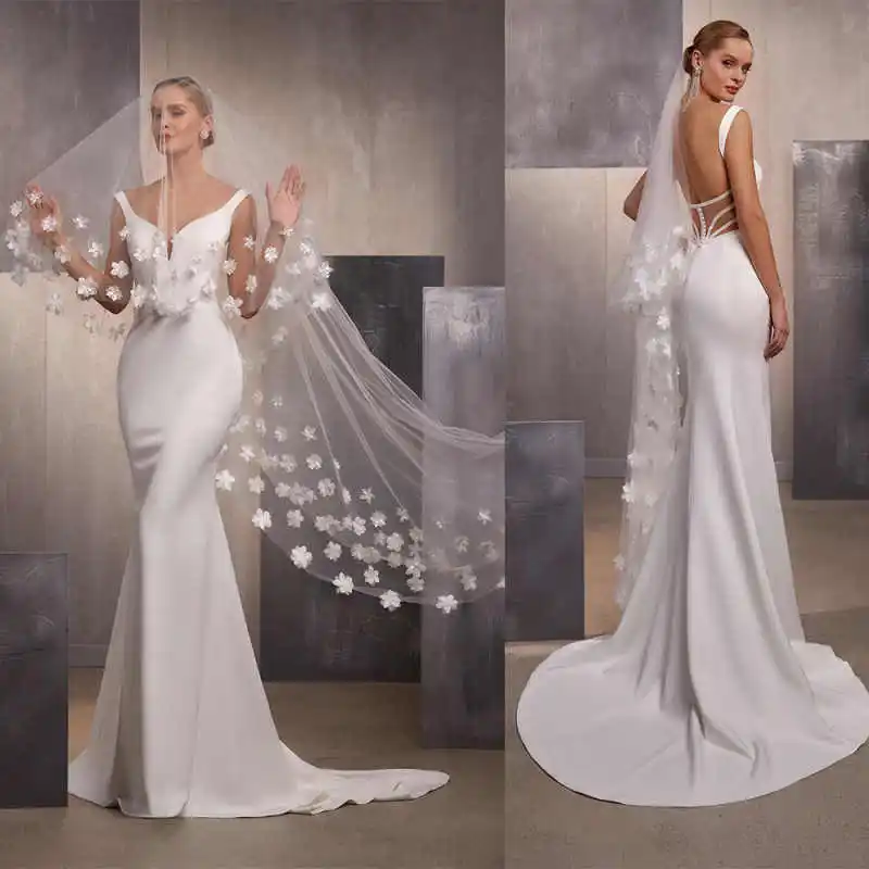 Modern Veil for Bride Wedding Cathedral 3D-Appliques Flower Veils Wedding Edge Polycyclic Veils with Comb Bridal Veil Customized
Modern Veil for Bride Wedding Cathedral 3D-Appliques Flower Veils Wedding Edge Polycyclic Veils with Comb Bridal Veil Customized