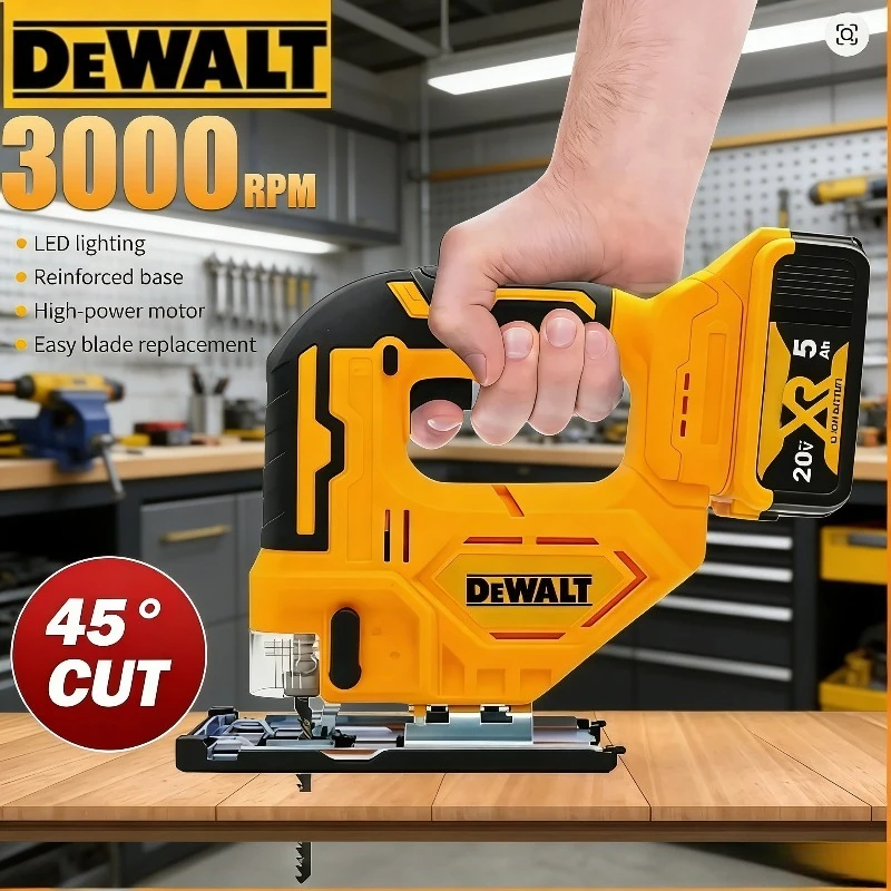 Аккумуляторный лобзик Dewalt 3000 об/мин, портативный многофункциональный регулируемый электроинструмент для работы по дереву, 20В
Аккумуляторный лобзик Dewalt 3000 об/мин, портативный многофункциональный регулируемый электроинструмент для работы по дереву, 20В