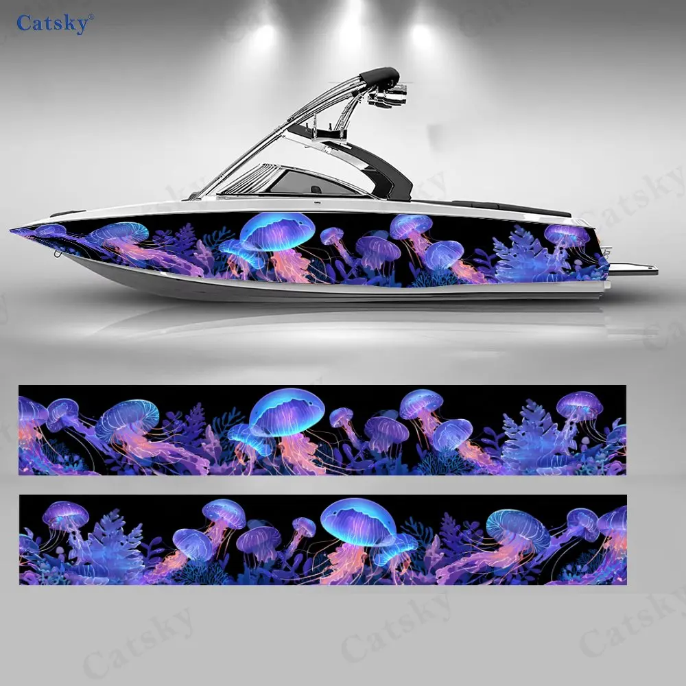 2Pc Dreamy Purple Jellyfish Boat Stickers, PVC Waterproof Durable Vinyl Wrap Decals for Fishing Boat, Durable and Stylish Design
2Pc Dreamy Purple Jellyfish Boat Stickers, PVC Waterproof Durable Vinyl Wrap Decals for Fishing Boat, Durable and Stylish Design