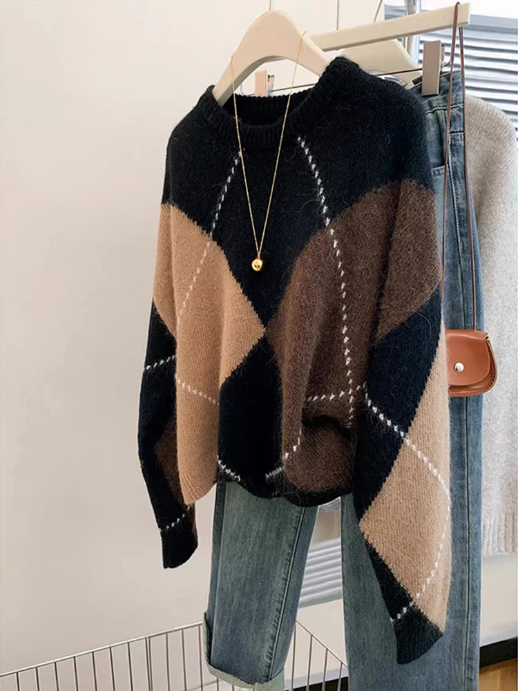 Autumn Winter Round Neck Vintage Sweater Ladies Loose Casual All-match Pullover Women Fashion Versatile Knitwear Sweater
Autumn Winter Round Neck Vintage Sweater Ladies Loose Casual All-match Pullover Women Fashion Versatile Knitwear Sweater