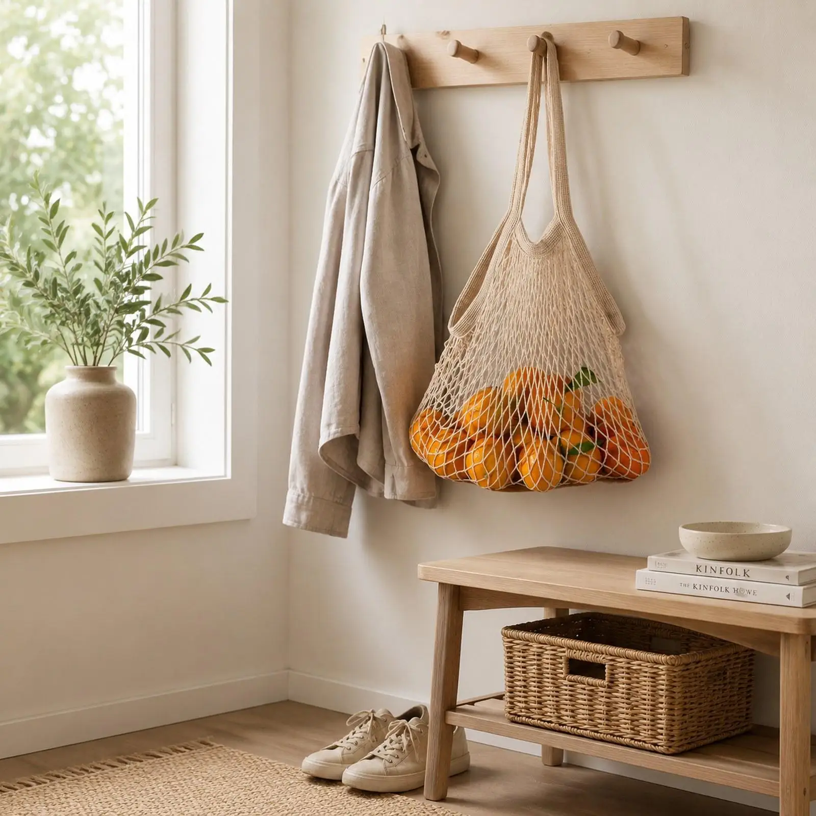 Cotton Mesh Bag Long Handle Foldable Shopping Tote Large Capacity Storage for Farmers Market Produce
Cotton Mesh Bag Long Handle Foldable Shopping Tote Large Capacity Storage for Farmers Market Produce