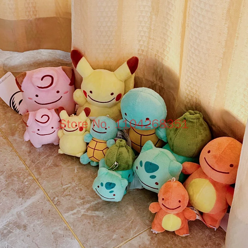 Genuine PokéMon Ditto Transformation Series Plush Keychain Pikachu Clefairy Bulbasaur Charmander Squirtle Soft Stuffed Toy Gift
Genuine PokéMon Ditto Transformation Series Plush Keychain Pikachu Clefairy Bulbasaur Charmander Squirtle Soft Stuffed Toy Gift