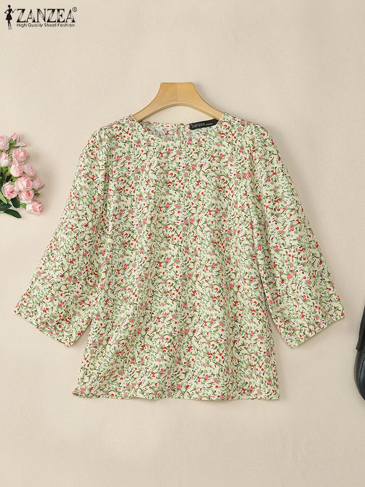 2025 Summer Bohemain Holiday Shirt Stylish Floral Printed Blouse ZANZEA Women Tops Tunic Casual O Neck 3/4 Sleeve Work Blusas
2025 Summer Bohemain Holiday Shirt Stylish Floral Printed Blouse ZANZEA Women Tops Tunic Casual O Neck 3/4 Sleeve Work Blusas