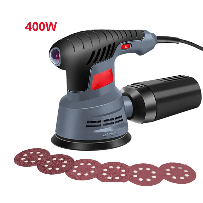 220V 400W Random Orbital Electric Sander Machine with 6Pcs 125mm Sandpapers Wood Grinder Polishing Machine
220V 400W Random Orbital Electric Sander Machine with 6Pcs 125mm Sandpapers Wood Grinder Polishing Machine