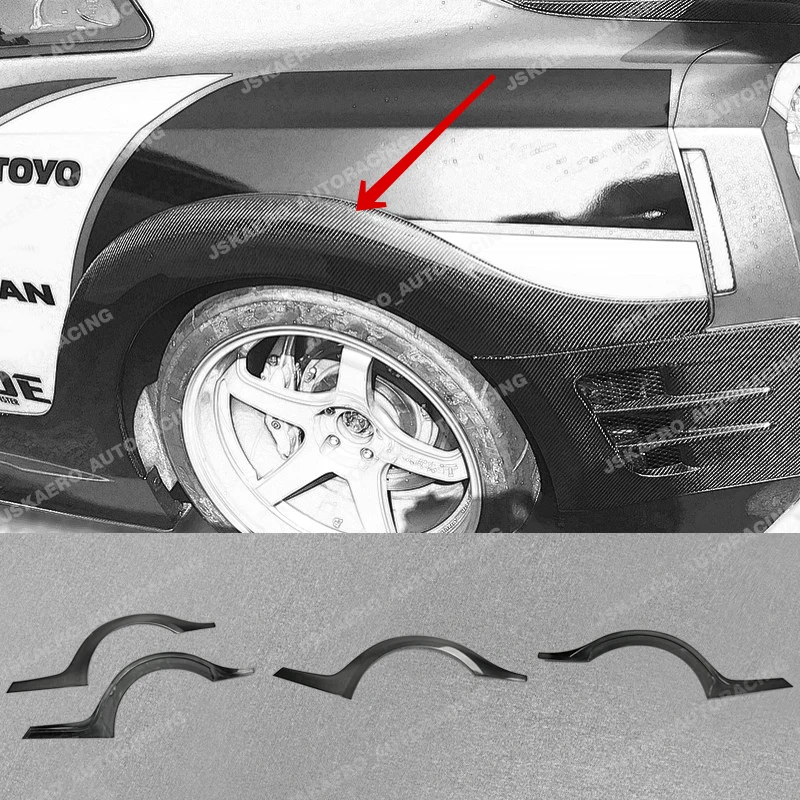 For Nissan GTR R35 08-16 Rear Fender Flares Mudguards Addon Carbon Fiber car bodykits
For Nissan GTR R35 08-16 Rear Fender Flares Mudguards Addon Carbon Fiber car bodykits