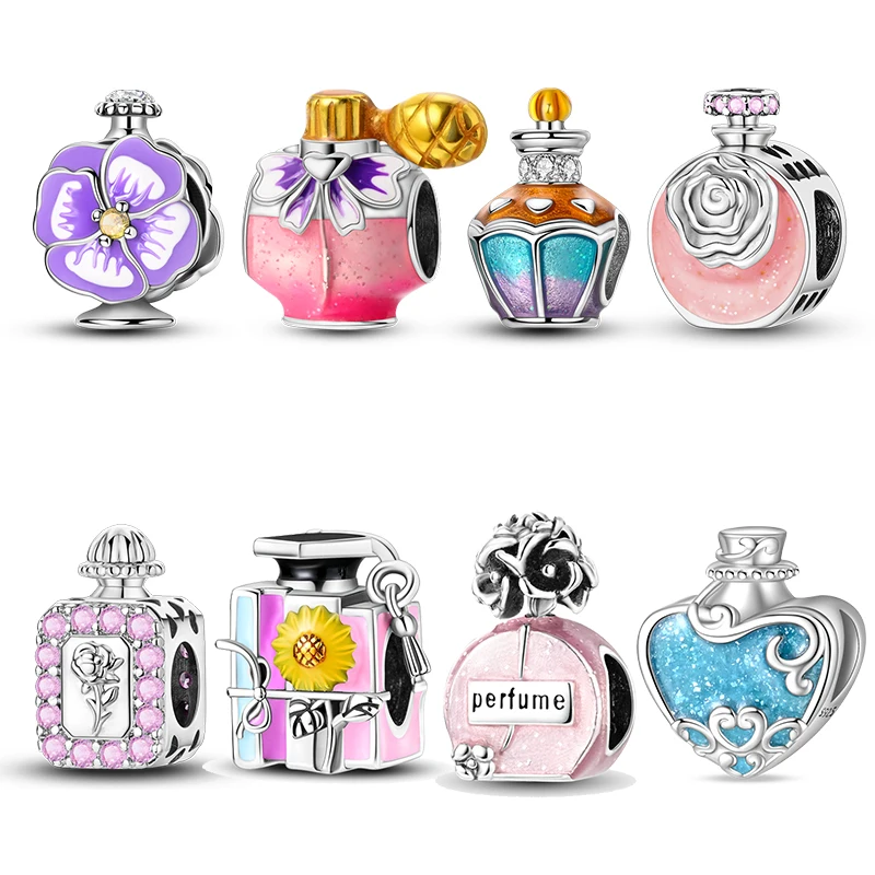 925 Sterling Silver Love Lady Perfume Bottle Gift Pendant Flower Charms Beaded Fit Original Bracelet Jewelry Women DIY
925 Sterling Silver Love Lady Perfume Bottle Gift Pendant Flower Charms Beaded Fit Original Bracelet Jewelry Women DIY