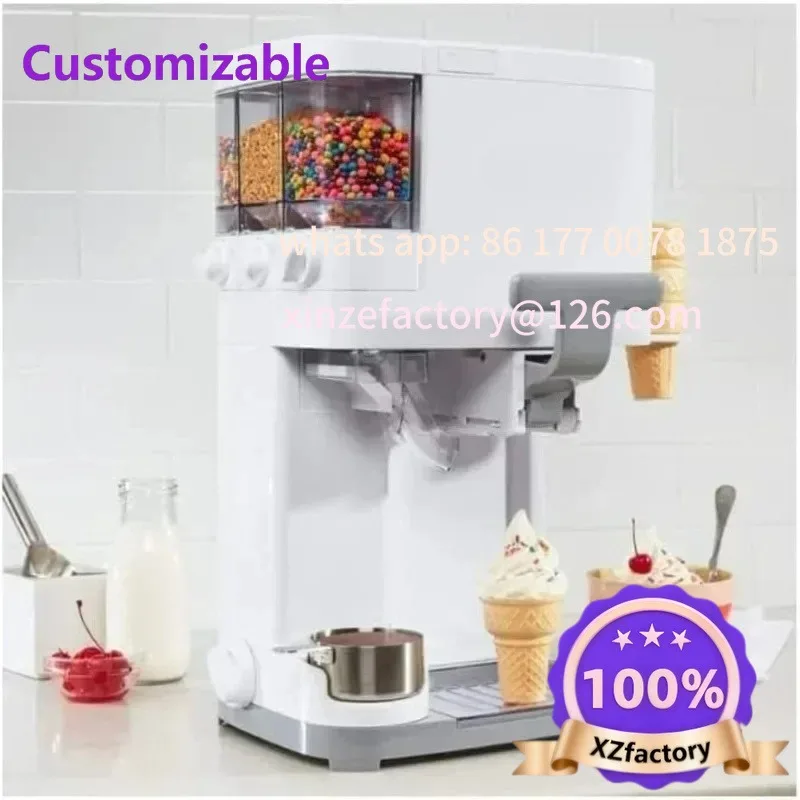 Customizable -Soft Serve Ice Cream Machine- Mix It in Ice Cream Maker for Frozen Yogurt, Sorbet, Gelato, Drinks 1.5 Quart
Customizable -Soft Serve Ice Cream Machine- Mix It in Ice Cream Maker for Frozen Yogurt, Sorbet, Gelato, Drinks 1.5 Quart