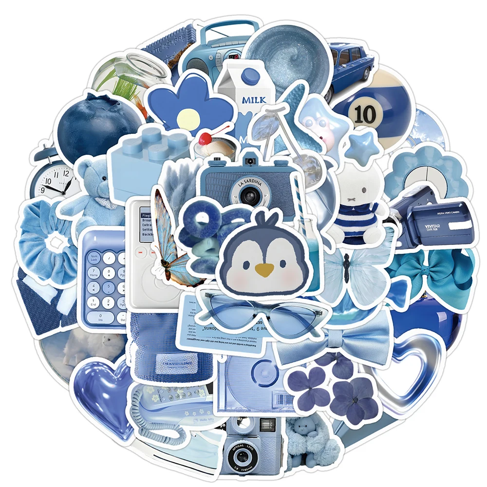 10/30/50pcs Aesthetic INS Simple Blue Decoration Stickers Cute Cartoon PVC Decals Sticker for Luggage Phone Case Suitcase Guitar
10/30/50pcs Aesthetic INS Simple Blue Decoration Stickers Cute Cartoon PVC Decals Sticker for Luggage Phone Case Suitcase Guitar