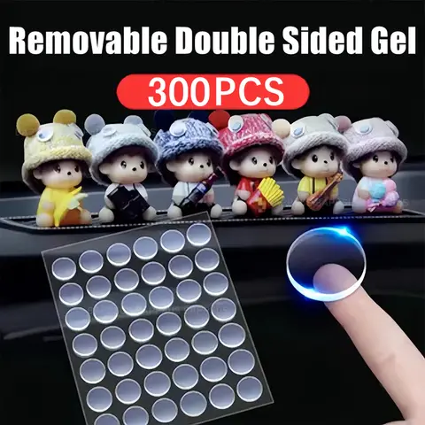 Double Sided Gel Glue Pads Removable Action Figures Fixing Mounting Dots Poster Clear Sticky Glue No Traces Adhesive Points 2024