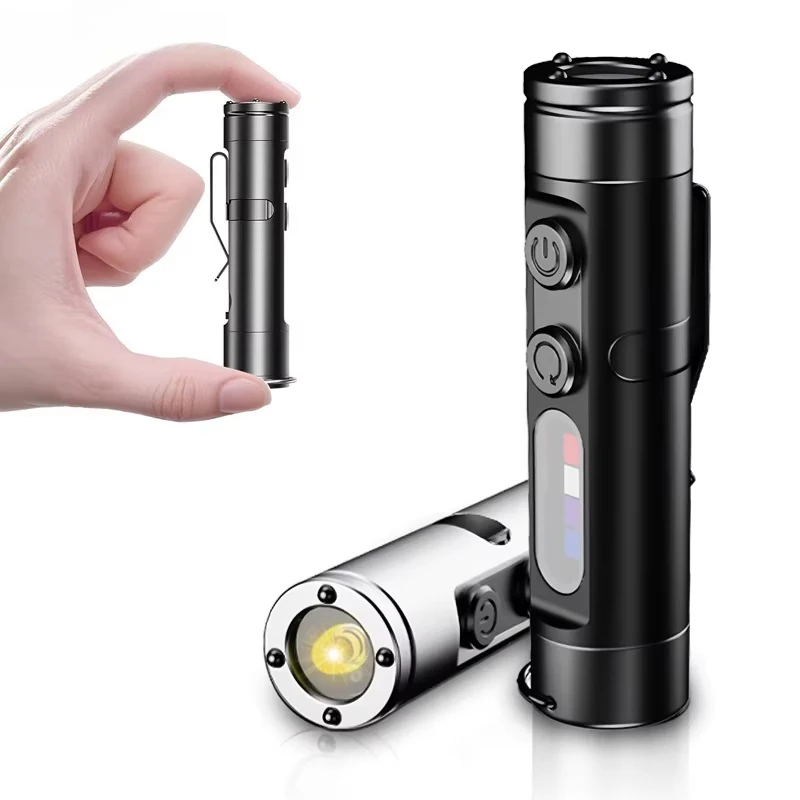 500 Lumens Rechargeable Keychain Flashlight Glow Mini EDC Pocket Camping Flashlight Magnetic Strap Side Light
500 Lumens Rechargeable Keychain Flashlight Glow Mini EDC Pocket Camping Flashlight Magnetic Strap Side Light