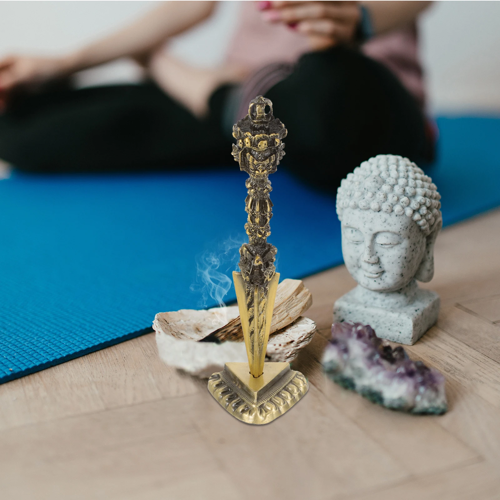 Tibetan Vajra Decor 17cm Alloy Study Room Decoration Pestle Ornament for Bedroom Office Home Decor
Tibetan Vajra Decor 17cm Alloy Study Room Decoration Pestle Ornament for Bedroom Office Home Decor