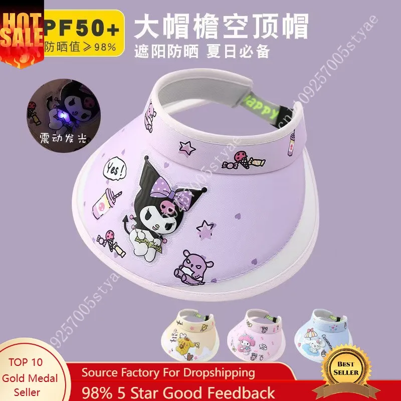 Children's Summer New Style Cartoon Light-up Sun Protection Visor Hat Kuromi Sun Hat Fashion Cartoon Sun Hat
Children's Summer New Style Cartoon Light-up Sun Protection Visor Hat Kuromi Sun Hat Fashion Cartoon Sun Hat