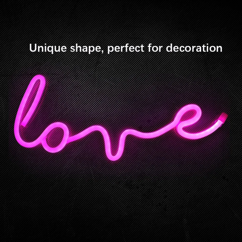 Stylish English Letter Shape LED Light Love USB or Battery Powered LED Neon Sign Neon Sign Christmas Decoration
Stylish English Letter Shape LED Light Love USB or Battery Powered LED Neon Sign Neon Sign Christmas Decoration