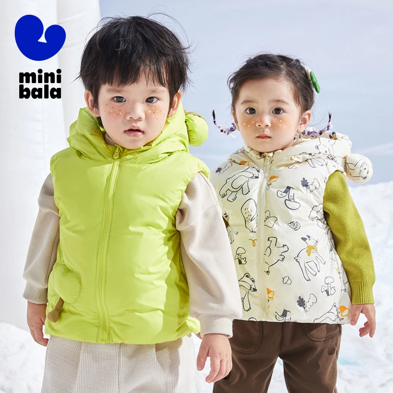 Mini Balabala Down Vest Boys and Girls 2025 Winter Fashion Cartoon Style Baby Sleeveless Jacket for Outdoor Warmth
Mini Balabala Down Vest Boys and Girls 2025 Winter Fashion Cartoon Style Baby Sleeveless Jacket for Outdoor Warmth