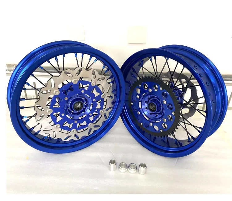 Комплект анодированных колес Supermoto для мотоцикла 17. EXC 350 450 500
Комплект анодированных колес Supermoto для мотоцикла 17. EXC 350 450 500