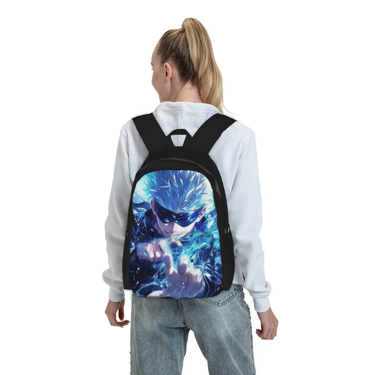Jujutsu Kaisen Gojo Satoru Backpack Boys Girls BookBag Kids School Bag Computer Shoulder Bags for Men Women
Jujutsu Kaisen Gojo Satoru Backpack Boys Girls BookBag Kids School Bag Computer Shoulder Bags for Men Women