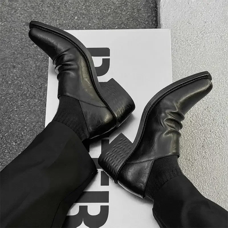 2025 Men's Upturned Leather Fashion Casual Shoemakers Division Folding Platform Commuting Increases Derby Shoes 
2025 Men's Upturned Leather Fashion Casual Shoemakers Division Folding Platform Commuting Increases Derby Shoes