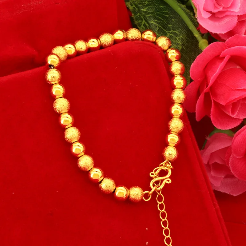 Luxury 24K 9999 Pure Gold real gold Solid Bead Women Bracelet Round Bead Bracelet
Luxury 24K 9999 Pure Gold real gold Solid Bead Women Bracelet Round Bead Bracelet