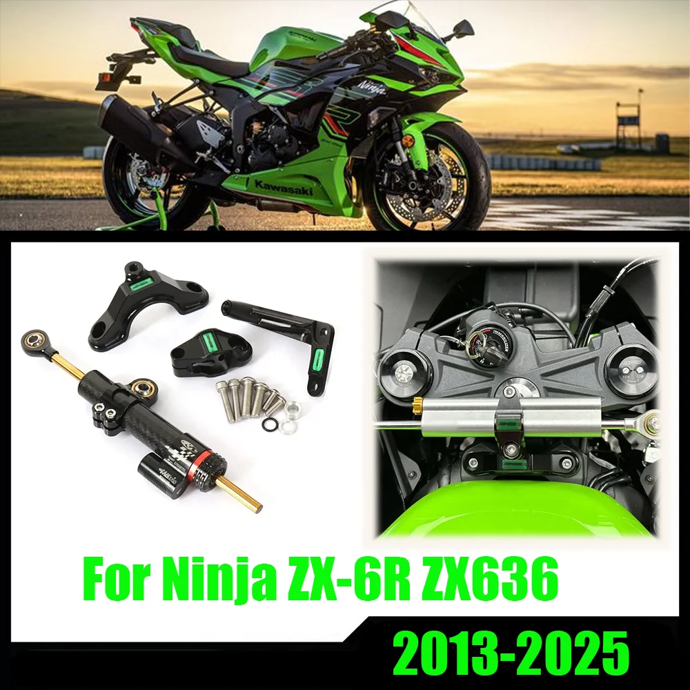 For Kawasaki Ninja ZX-6R ZX 6R 636 ZX6R (2013-2025) Motorcycle Handlebar Steering Damper Kit Stabilizer Mounting Bracket
For Kawasaki Ninja ZX-6R ZX 6R 636 ZX6R (2013-2025) Motorcycle Handlebar Steering Damper Kit Stabilizer Mounting Bracket