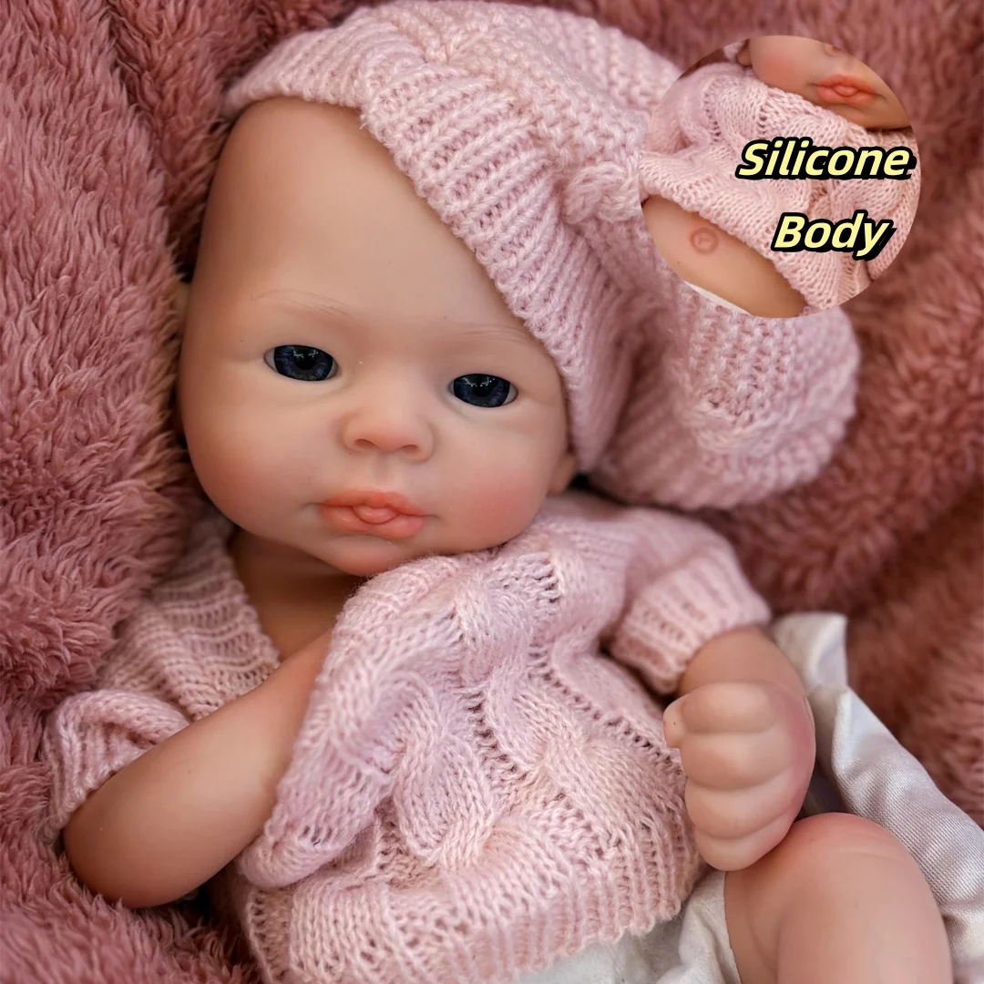 13Inch Can Washable and Open Mouth Whold Body Solid Silicone Bebe Reborn Girl Lifelike Painted Newborn Baby Doll For Kids Gift
13Inch Can Washable and Open Mouth Whold Body Solid Silicone Bebe Reborn Girl Lifelike Painted Newborn Baby Doll For Kids Gift