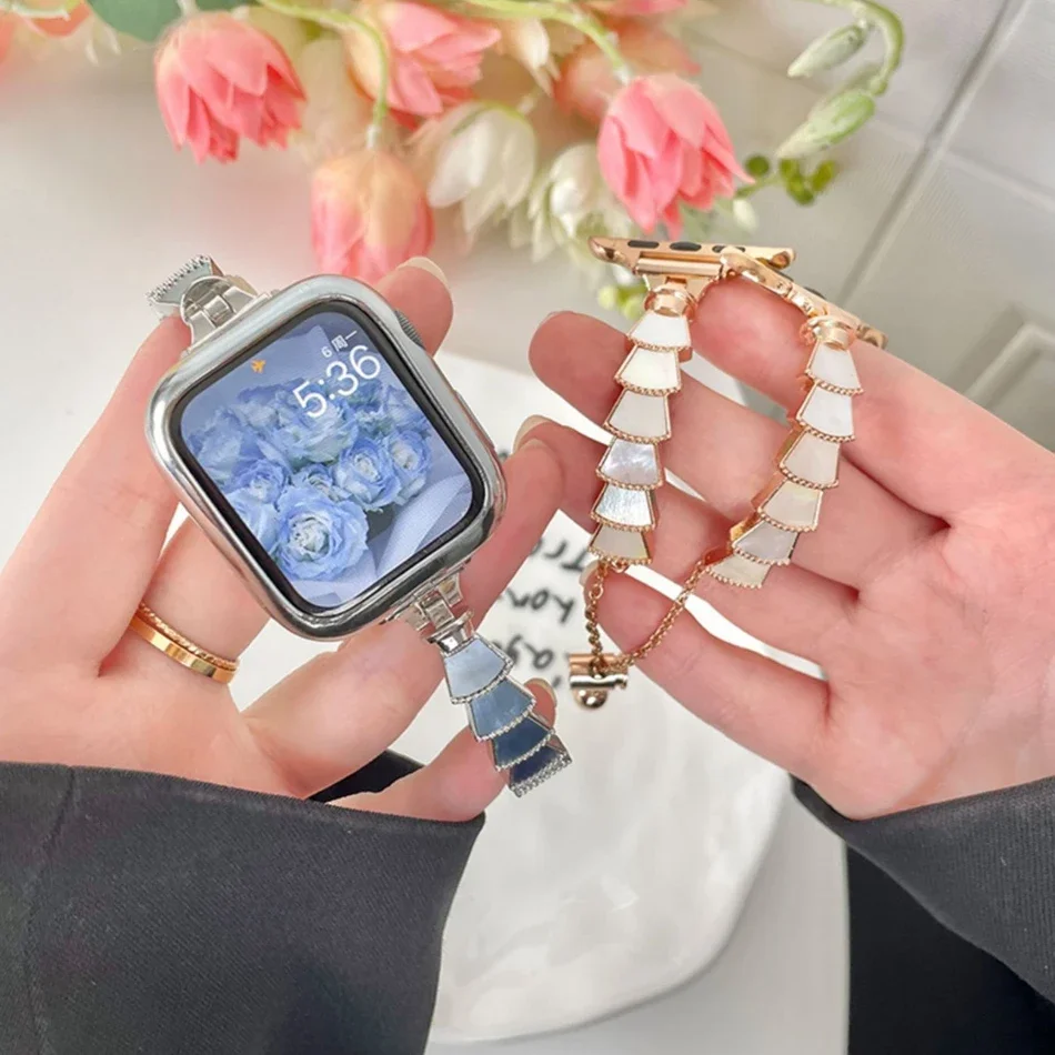 Металлический ремешок для Apple Watch UItra 8 7 49 мм 45 мм 44 мм Браслет-браслет в форме ракушки для IWatch Series 6 5 SE 4 42 мм 40 мм 38 мм Correa
Металлический ремешок для Apple Watch UItra 8 7 49 мм 45 мм 44 мм Браслет-браслет в форме ракушки для IWatch Series 6 5 SE 4 42 мм 40 мм 38 мм Correa