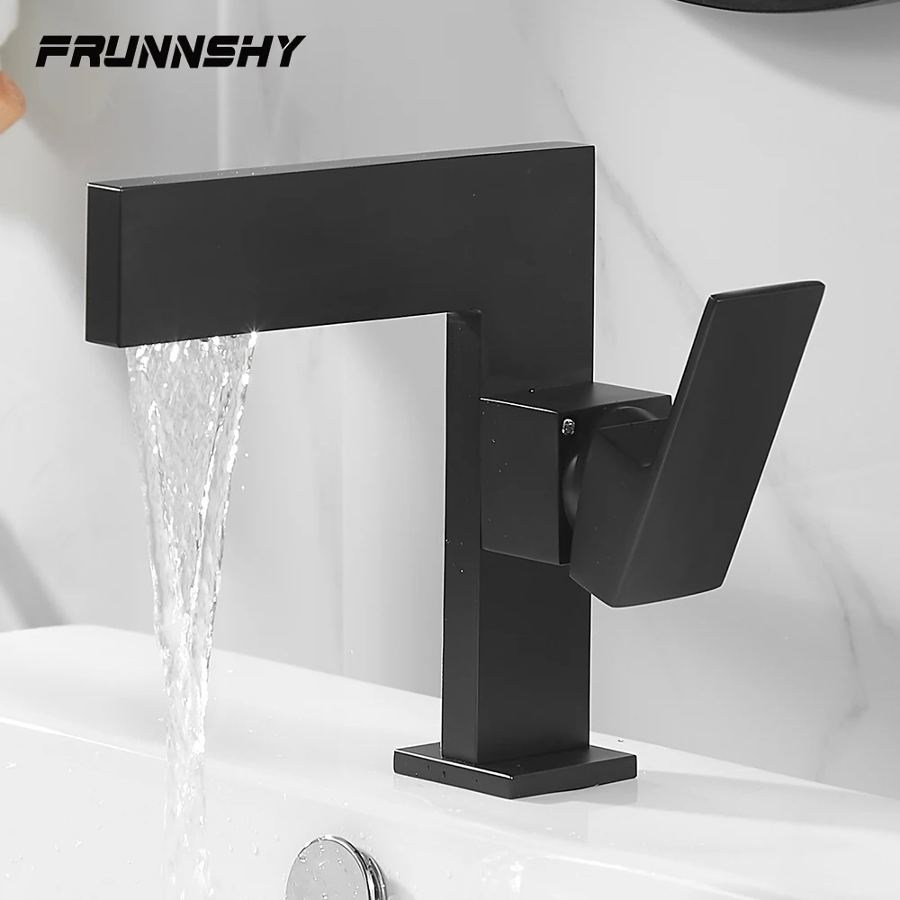 Bathroom Basin Faucet Brass Fashion Art Black Copper Bottom Square Single Hole Baking Paint Cold Hot Sink Mixer Taps FR629
Bathroom Basin Faucet Brass Fashion Art Black Copper Bottom Square Single Hole Baking Paint Cold Hot Sink Mixer Taps FR629