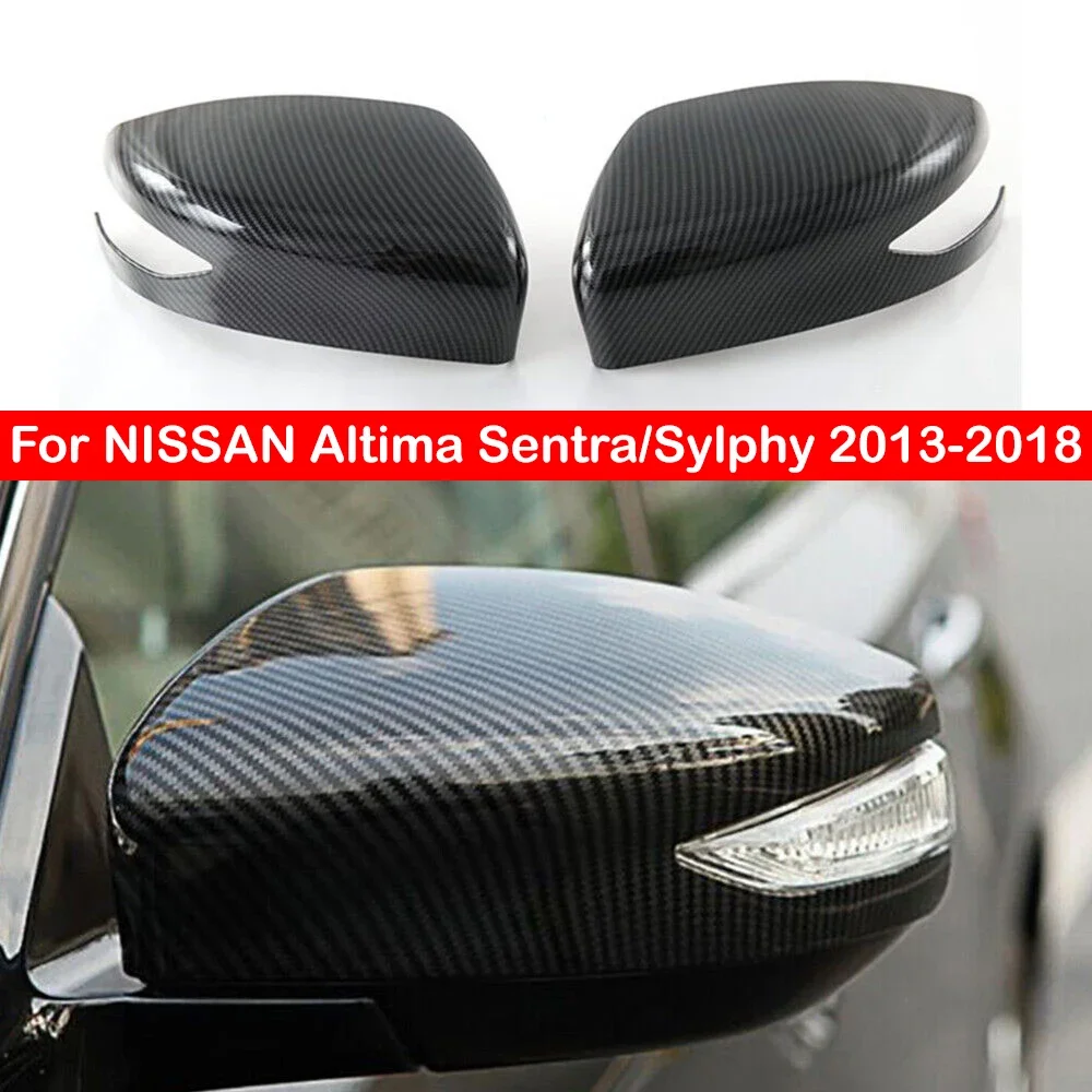 For NISSAN Altima Sentra/Sylphy 2013-2018 Car Rearview Side Mirror Cover Sticker Wing Cap Exterior Door Case Trim Carbon Fiber
For NISSAN Altima Sentra/Sylphy 2013-2018 Car Rearview Side Mirror Cover Sticker Wing Cap Exterior Door Case Trim Carbon Fiber