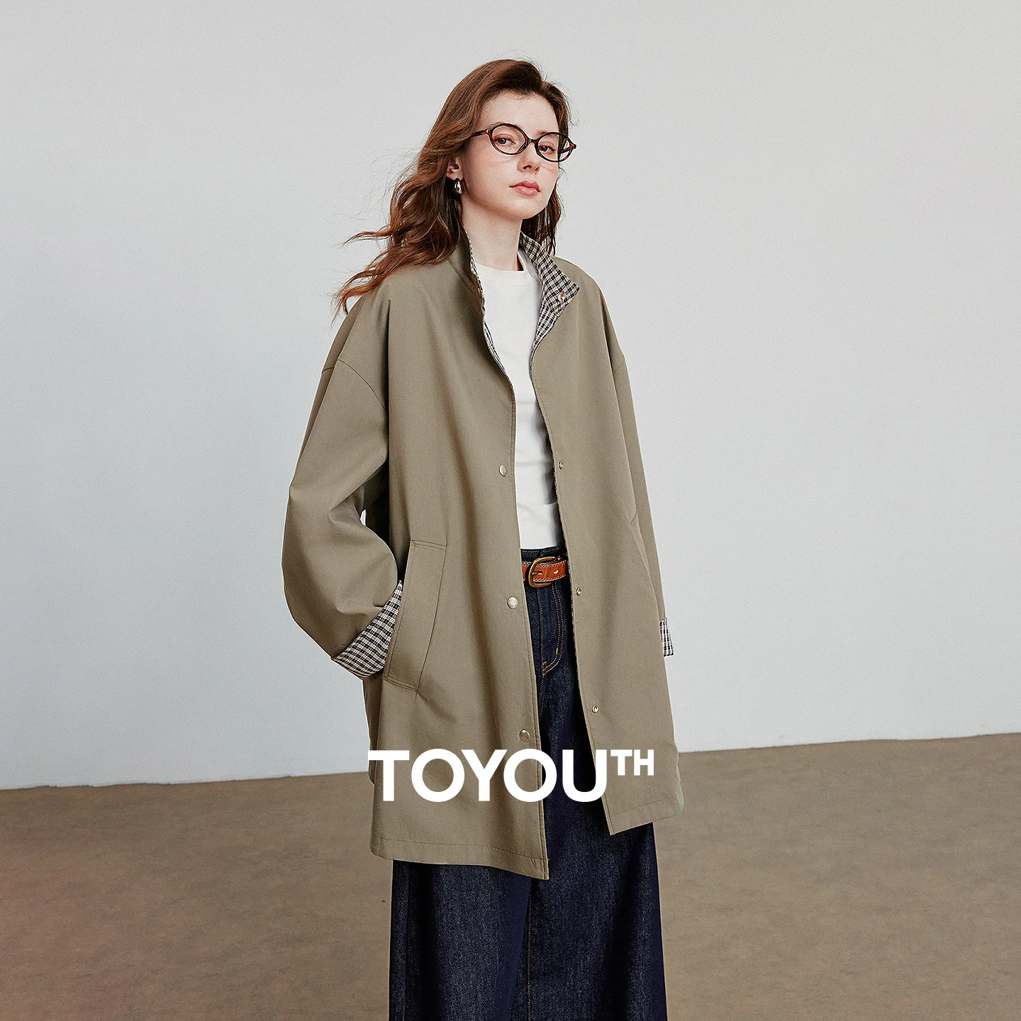 TOYOUTH Women Windbreaker Jacket 2025 Autumn New Barn Style Lyocell Cotton Fashionable Double-side Medium Long Trench Coat
TOYOUTH Women Windbreaker Jacket 2025 Autumn New Barn Style Lyocell Cotton Fashionable Double-side Medium Long Trench Coat