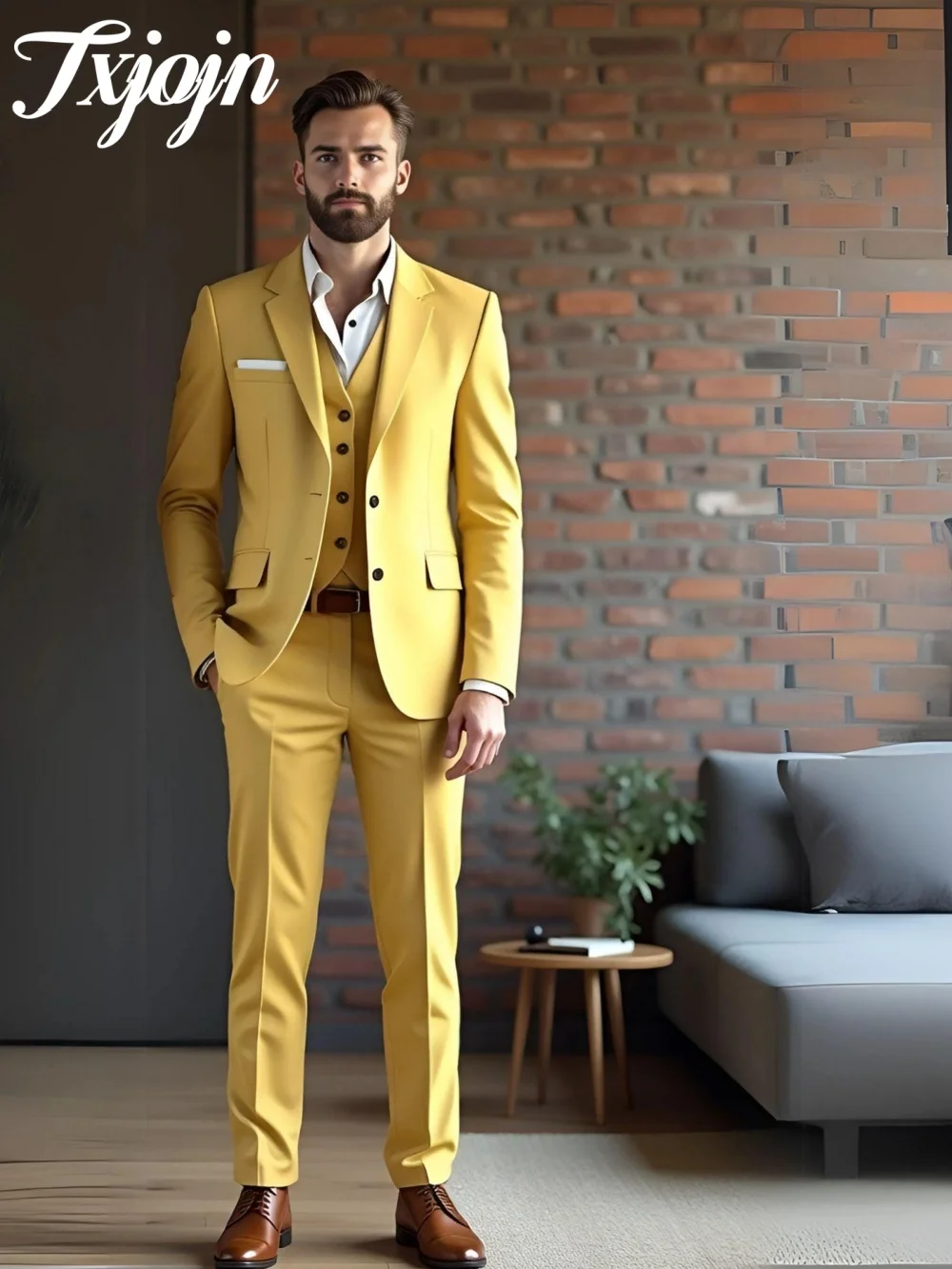 Hot Sale Men's Suit Set 3PCS Formal Notched Lapel Men Office Suit Men For Groomsmen Business Wedding Suit Customized
Hot Sale Men's Suit Set 3PCS Formal Notched Lapel Men Office Suit Men For Groomsmen Business Wedding Suit Customized
