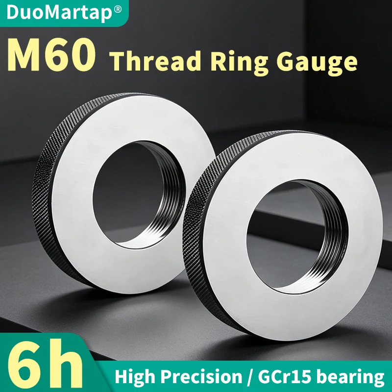 DUO MartAP 1SET(1*GO+1*NOGO) 6h M60 Standard Metric Fine Tooth Thread Ring Gauge Measure Tool X2.5/2.0/1.5/1.25/1.0/0.75/0.5
DUO MartAP 1SET(1*GO+1*NOGO) 6h M60 Standard Metric Fine Tooth Thread Ring Gauge Measure Tool X2.5/2.0/1.5/1.25/1.0/0.75/0.5