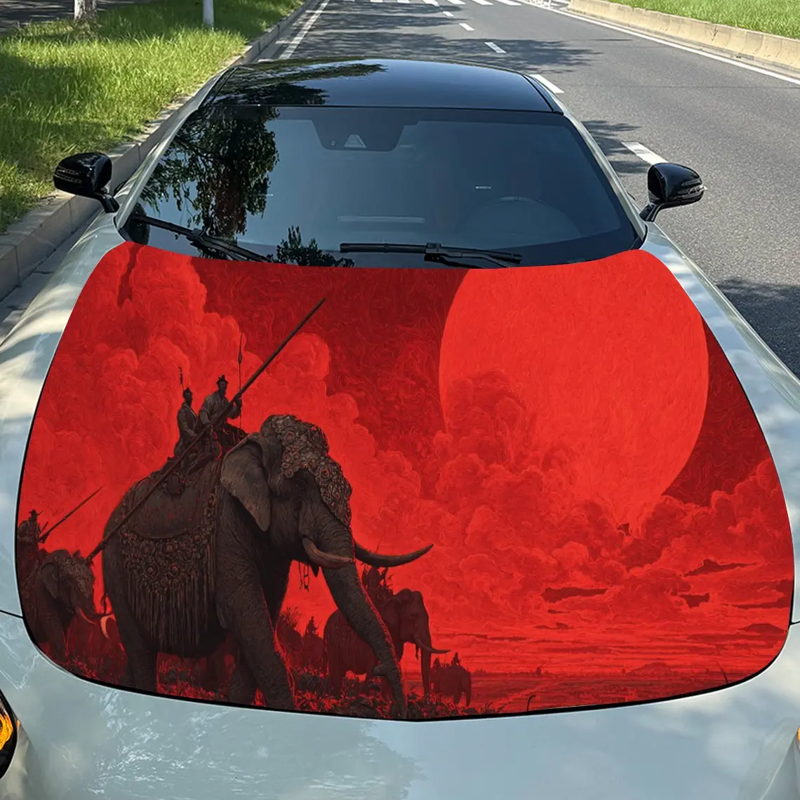 Grand Red Elephant Car Hood Stickers - Self-Adhesive, Waterproof and Durable Vinyl Wrap, Decorate And Protect Your Car, Fit For
Grand Red Elephant Car Hood Stickers - Self-Adhesive, Waterproof and Durable Vinyl Wrap, Decorate And Protect Your Car, Fit For